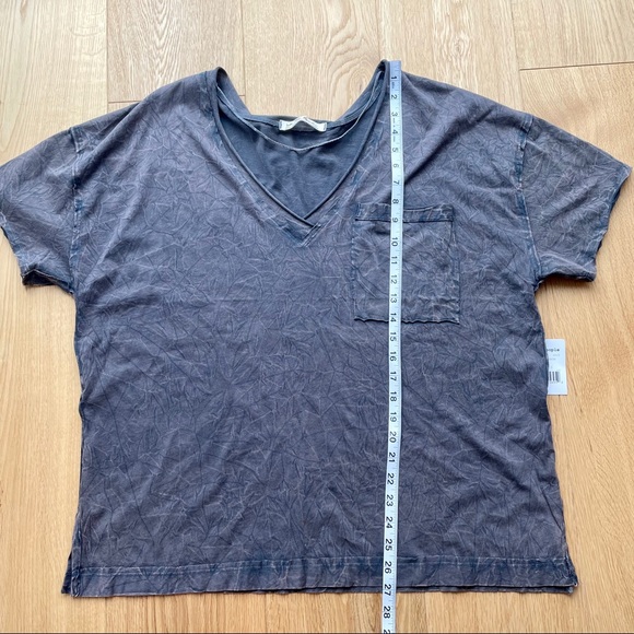 WANT YOU SIDE SLIT POCKET T-SHIRT IN DUSTED DENIM - Picture 10 of 12